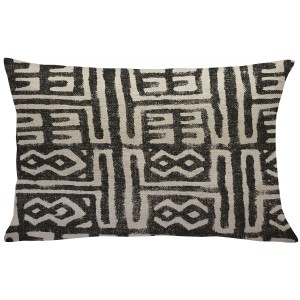 Union Rustic Cao Mud Cloth Linen Throw Pillow UNRS4325